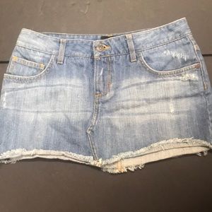 Vans mini denim skirt